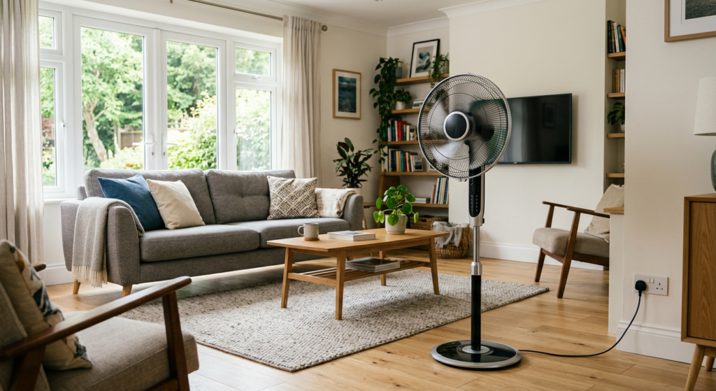 Cuánto consume un ventilador de pie comparado con uno de techo